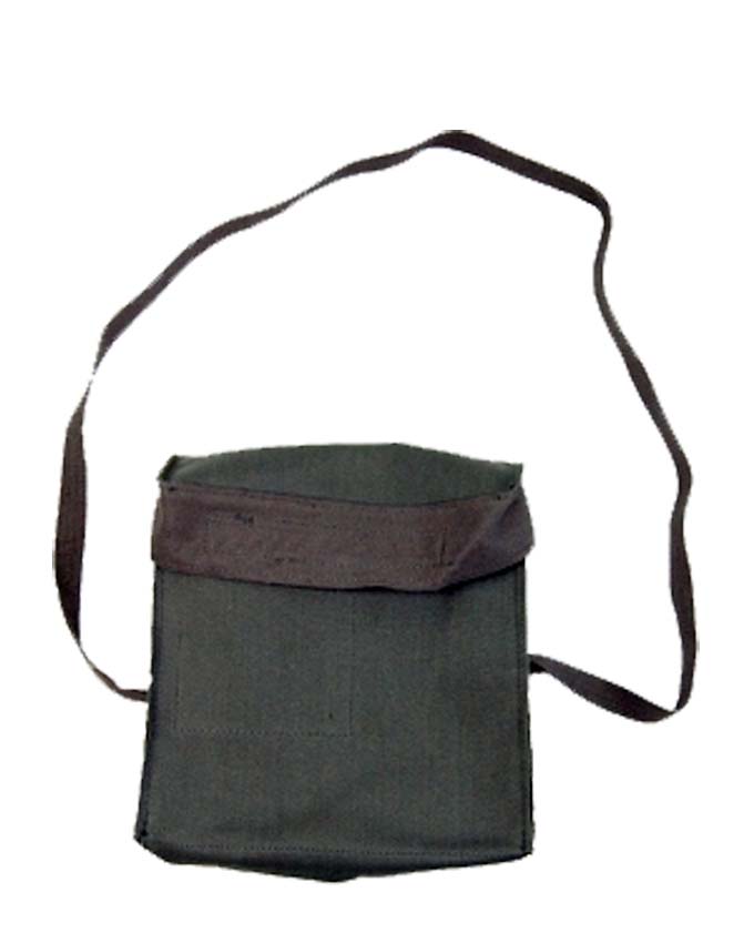 Canvas Shoulder Bag  Long Strap Multiple Compartments 240x220x140mm 